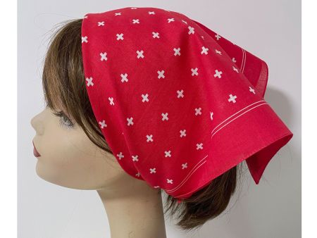 Bandana Baumwolltuch 1. August rot Schweizerkreuz