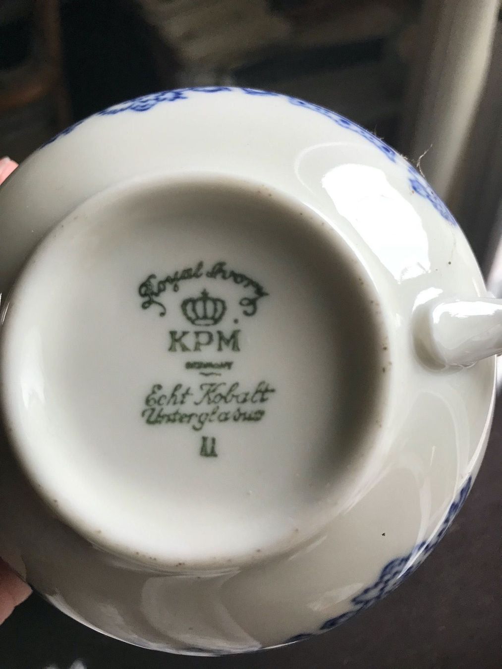 KPM Set di piatti: Geschirrset KPM echt Kobalt – Usato da Solothurn venduto da Spicar 3