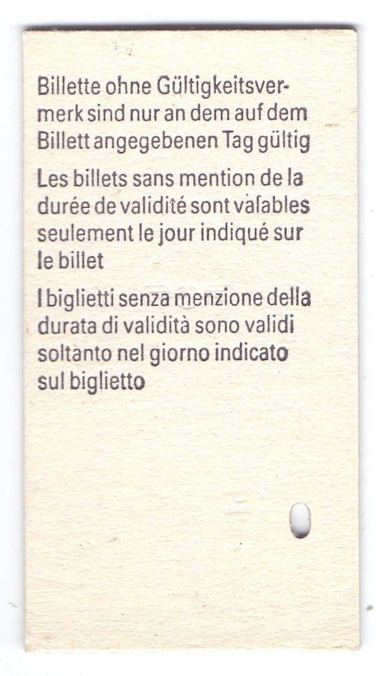 Billets: Billette Lungern - Sarnen - Brienzwiler – D'occasion à Langenthal par Sammlungs_aus 1