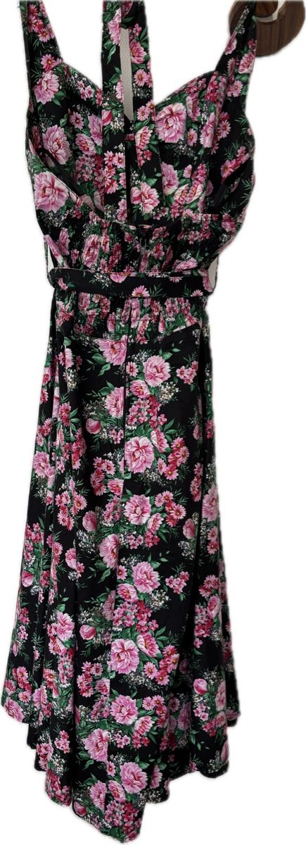 Vestiti: Robe Hell Bunny Vixen à fleurs, taille M – Usato da Dotzigen venduto da SecondHandGems 2