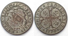 BERN Halbbatzen 1770 Billon vz+