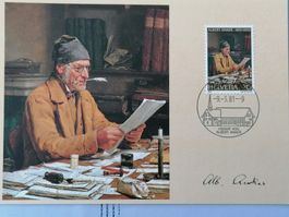 Albert Anker viele Briefmarken, Maximumkarten & Briefe