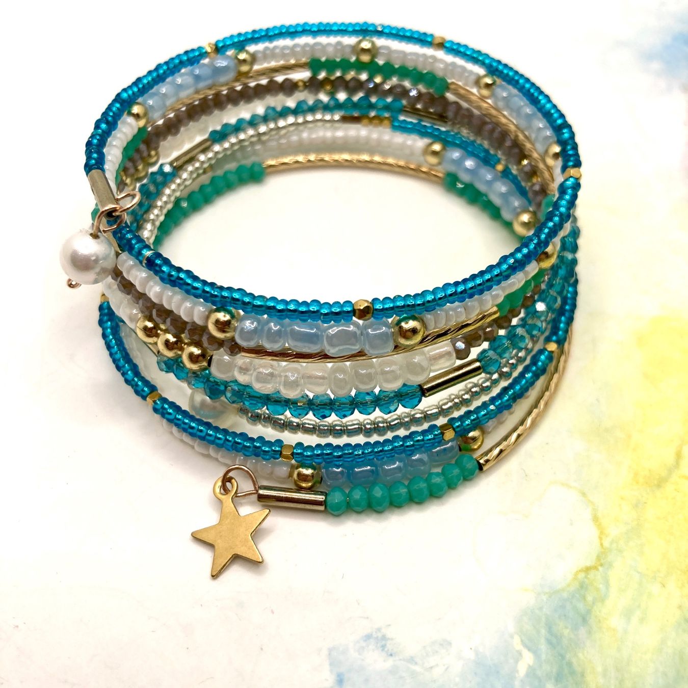 Bracciali & Braccialetti: Perlenarmband mit 9 Strängen – Nuovo (secondo la descrizione) da Solothurn venduto da Kiki_Di 1