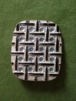 Jolie broche, vintage, motifs géométriques