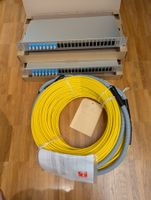110 m Glasfaser SM 8× SC inkl. 2× 19" Patchpanel NEU