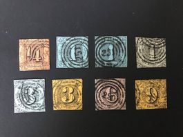 1852/58, Altdeutsche Staaten - Thurn + Taxis - Zifferzeich.