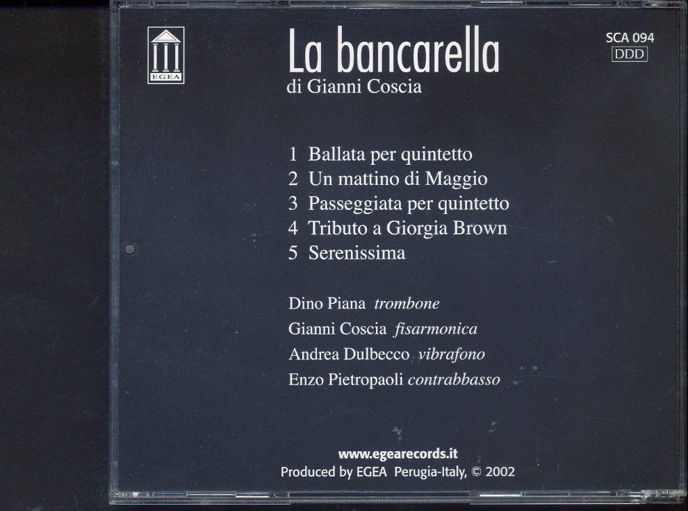 CD: La Bancarella - Gianni Coscia – Usato da Delémont venduto da MaxPlan 1