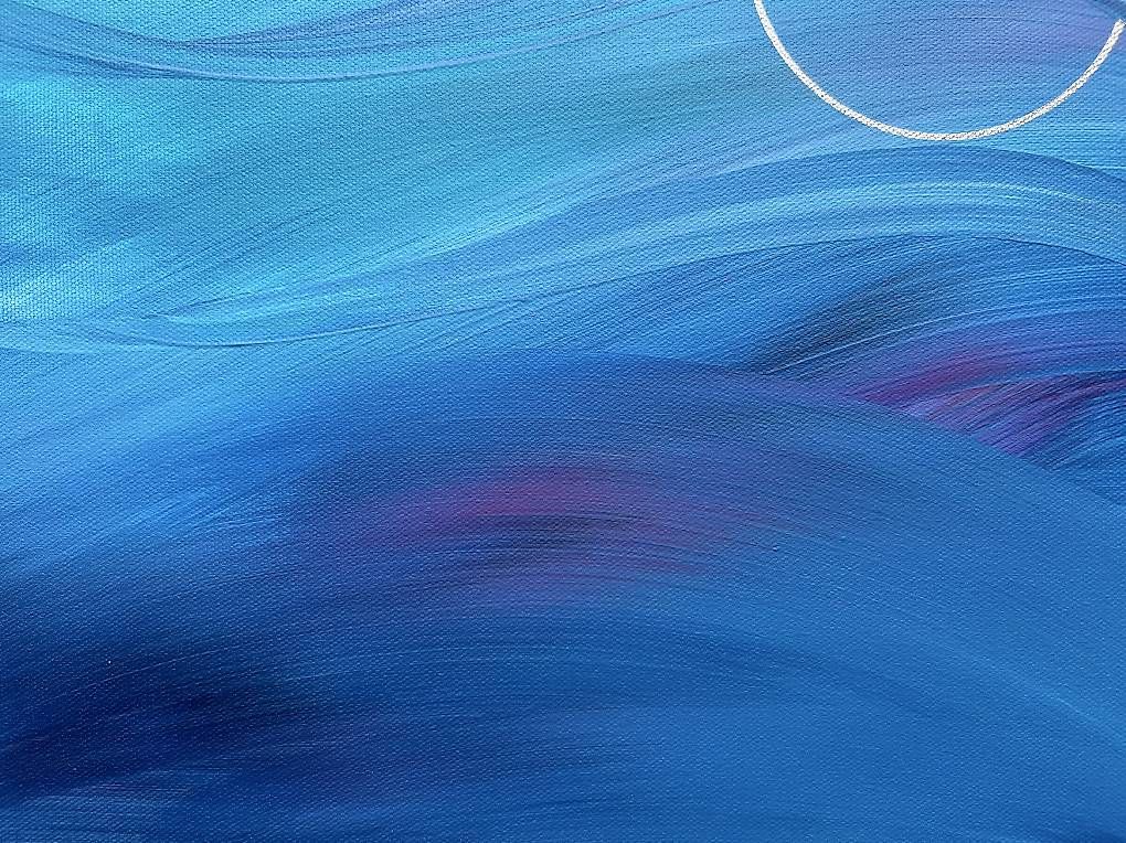 Dipinti: 40x40cm Bild blau "Grace" – Nuovo e nell'imballaggio originale da Urdorf venduto da manuela4 2