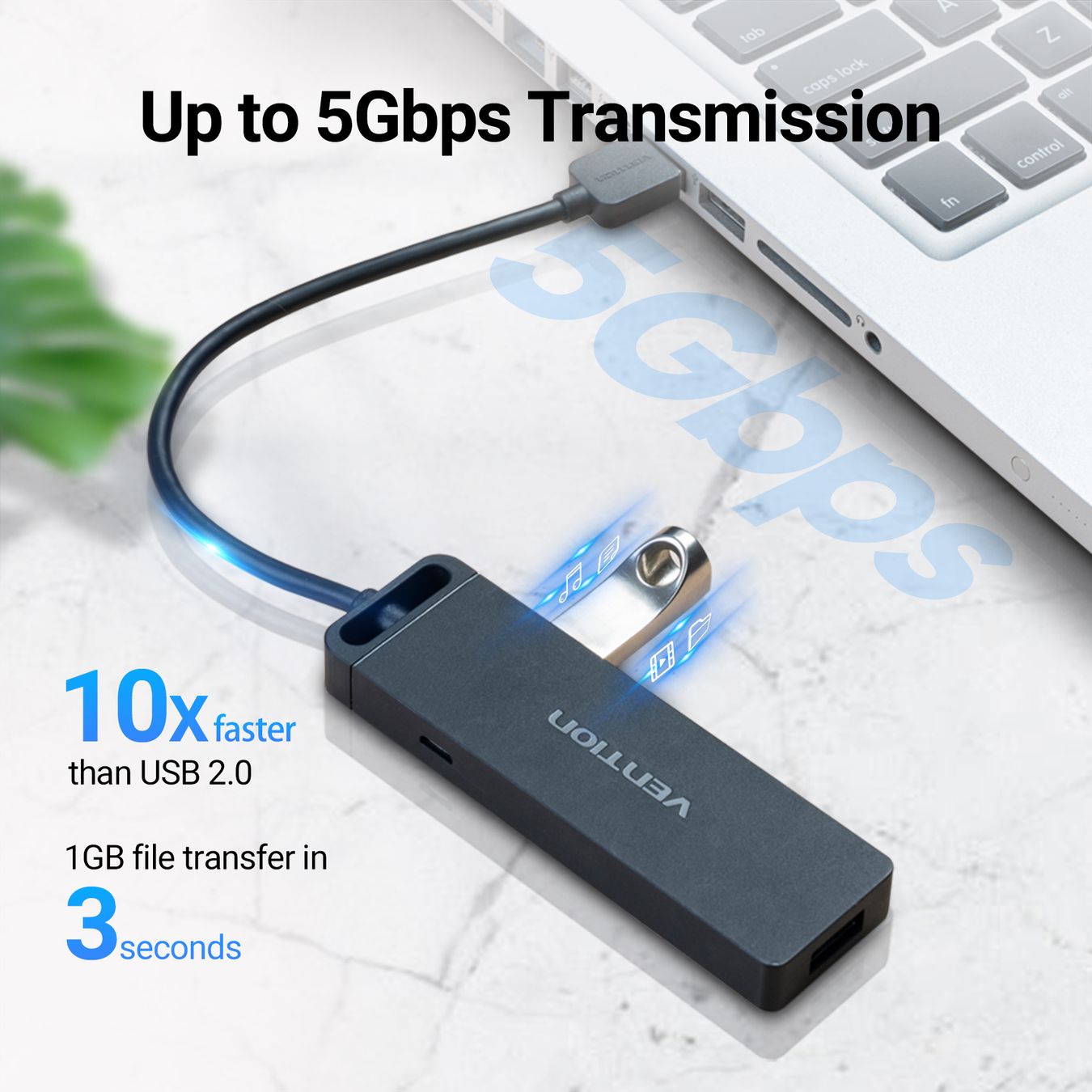 Hub & Switch: 4-Port USB 3.0 Hub 0.5 Meter – Nuovo e nell'imballaggio originale da Dietlikon venduto da Salesmax 4