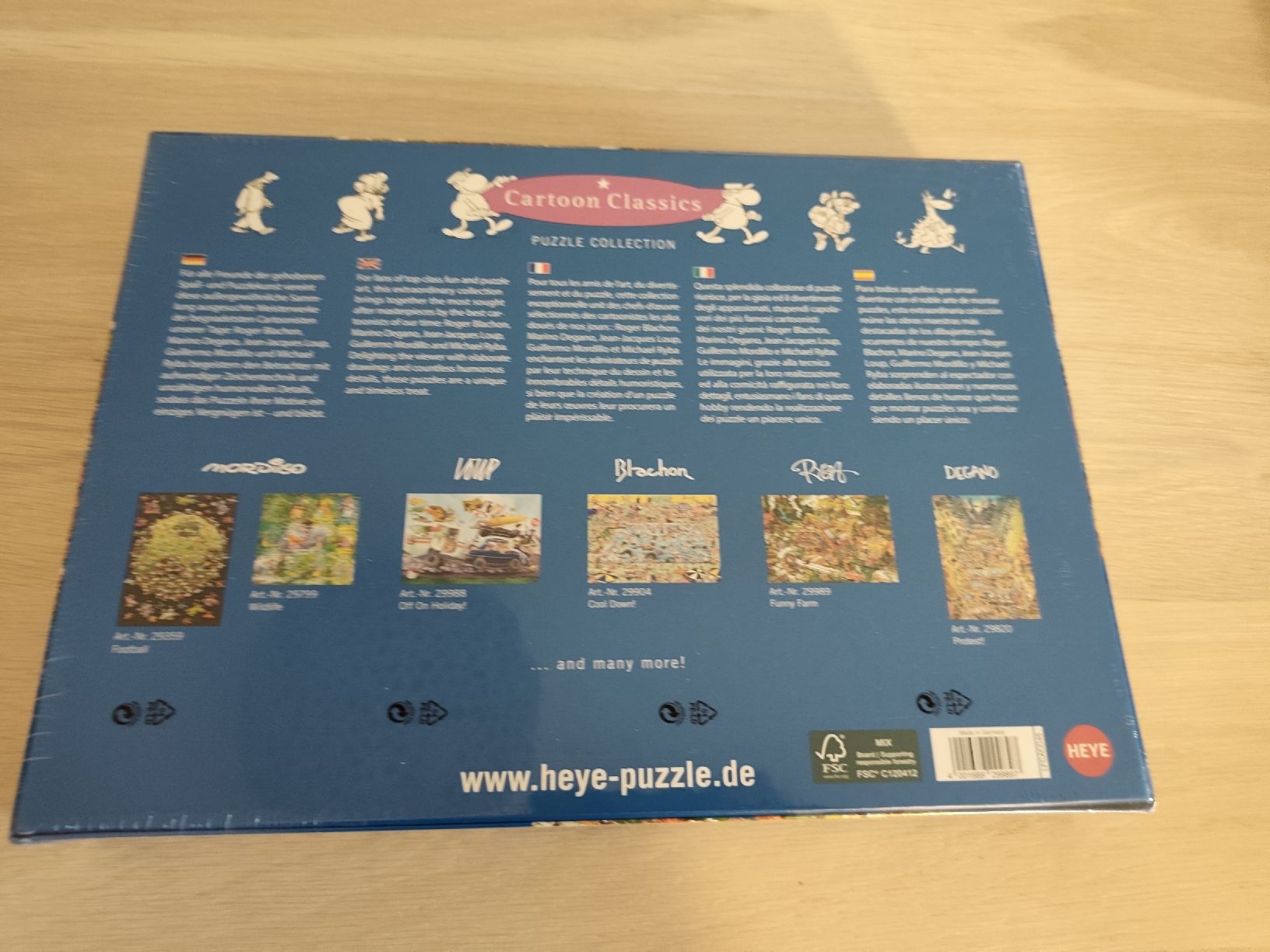 Heye Puzzles: Puzzle Cartoon Classics 1000teilig – Neu und originalverpackt aus Zuckenriet von bm2_88l9 1