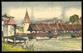 Bremgarten /AG, Alte Reussbrücke u. Hex