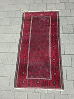 Handgeknüpfter Orientteppich Belutsch Läufer 192x97