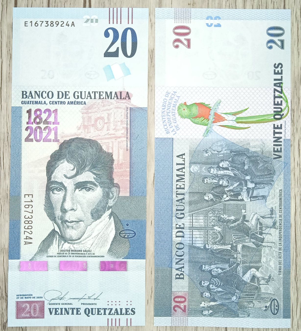 Billets de banque: Guatemala 20 Quetzals Commemorative UNC _2 – Neuf (Voir description) à Cousset par Patricio77