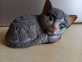 Seltene Keramik Katze Deko, Vintage, Sammlerstück ,