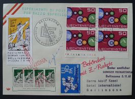Raketenpost Werbevignette, WV 61.3, mit Unterschrift ZUCKER