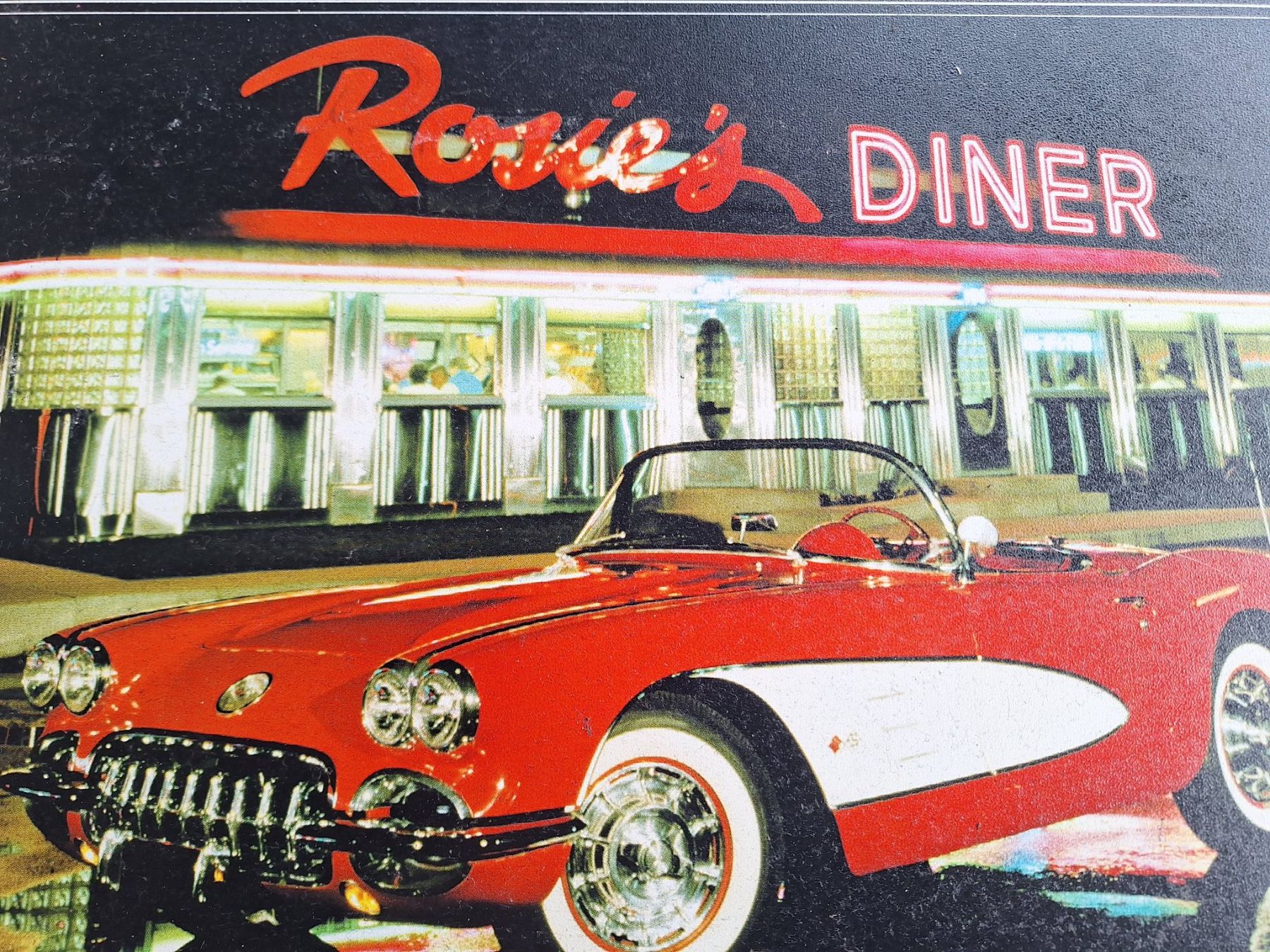 Foto & Immagini: BLECHBILD -- ROSIES DINER IM RETROLOOK – Usato da Huttwil venduto da Kunterbuntli 1
