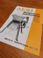 Aebi & Co.AG.Proschüre 1938 Maschinenfabrik BurgdorfProspekt