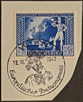 Deutsches Reich 1942 Briefst Postkongress Wien Stempel 3+7Pf
