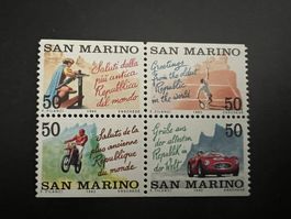 San Marino 1992 Tourismus 4er Block aus M.Heft ** ( D235)