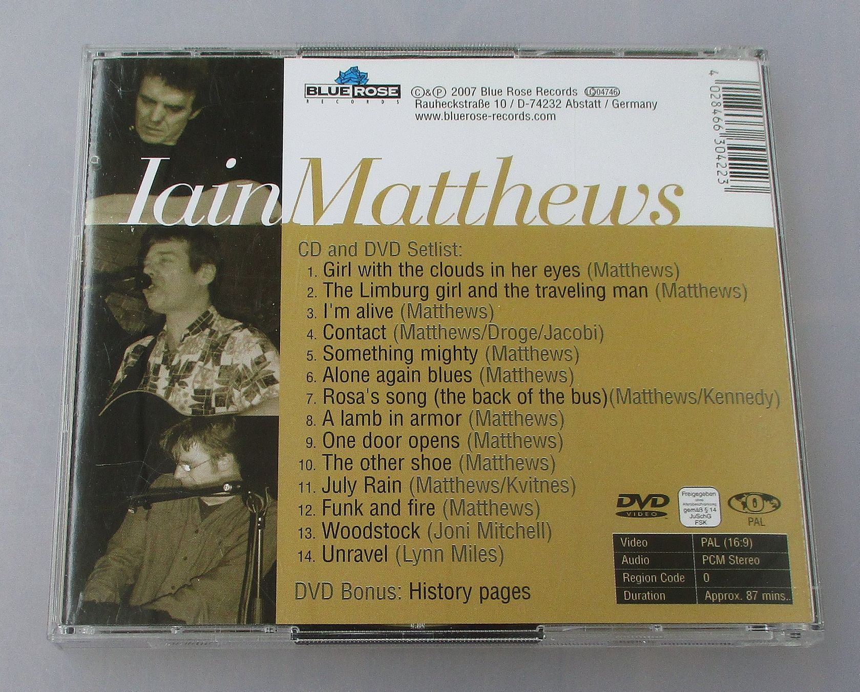 CD: IAIN MATTHEWS - Contact CD & DVD – Usato da Wattwil venduto da Muriel11 1