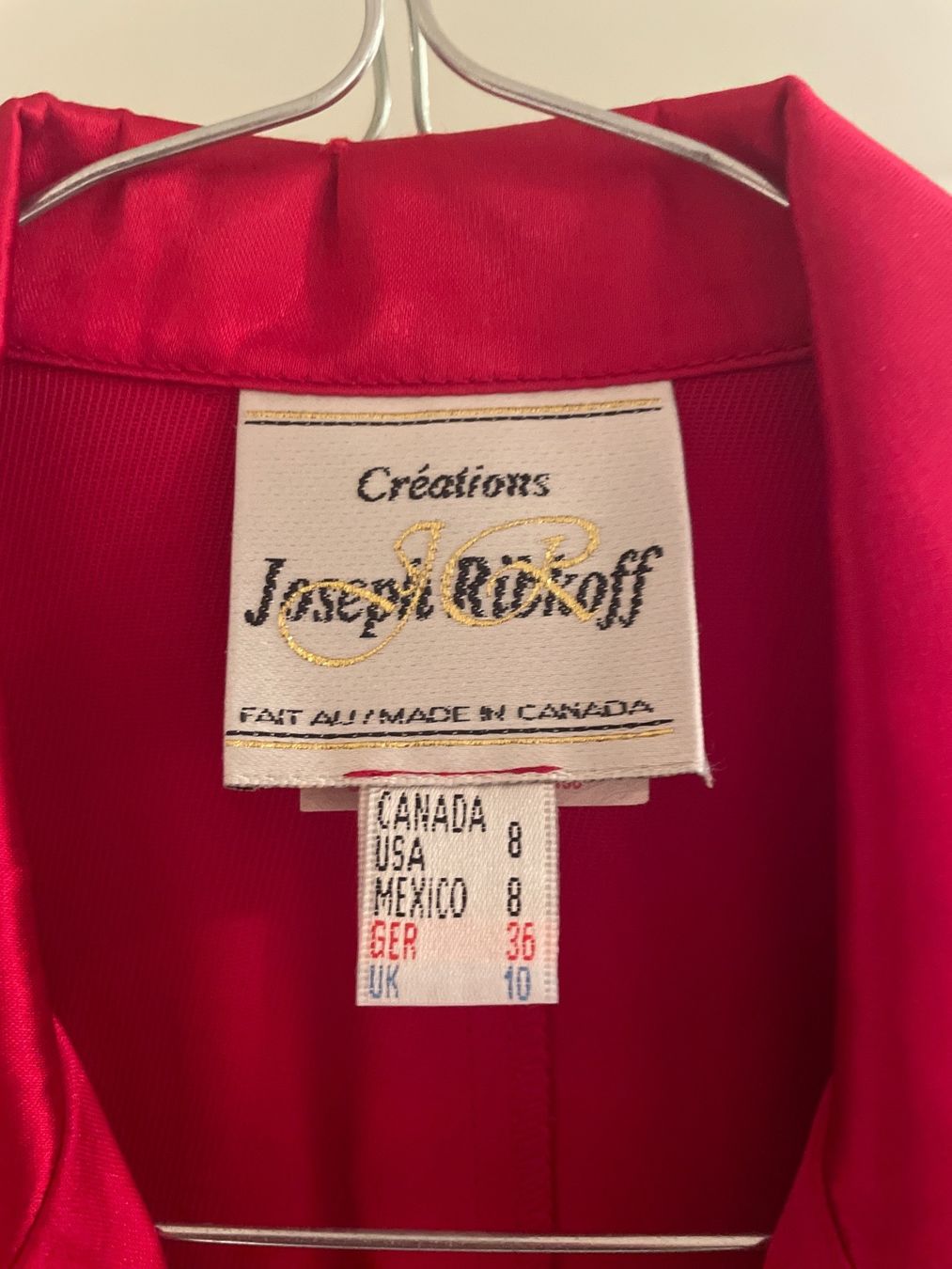 Costumi: Joseph Ribkoff Blazerkleid rot Grösse 36 – Usato da Küssnacht am Rigi venduto da Monimaus03 1