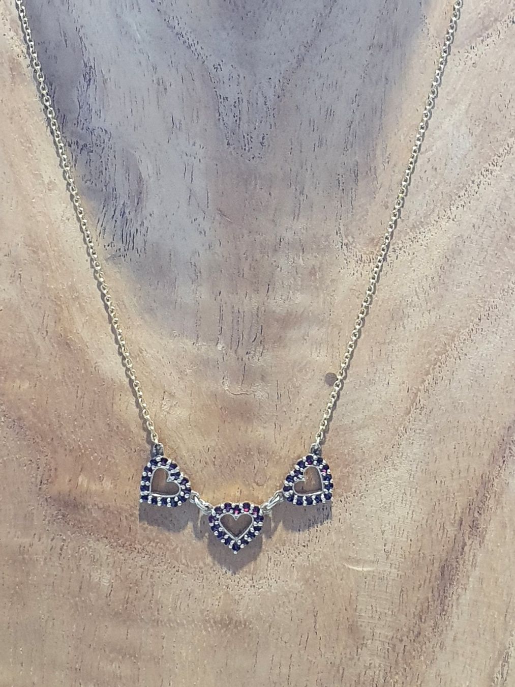Catenine: Granat-Herz Collier 😍 – Usato da Wohlen AG venduto da palmsprings