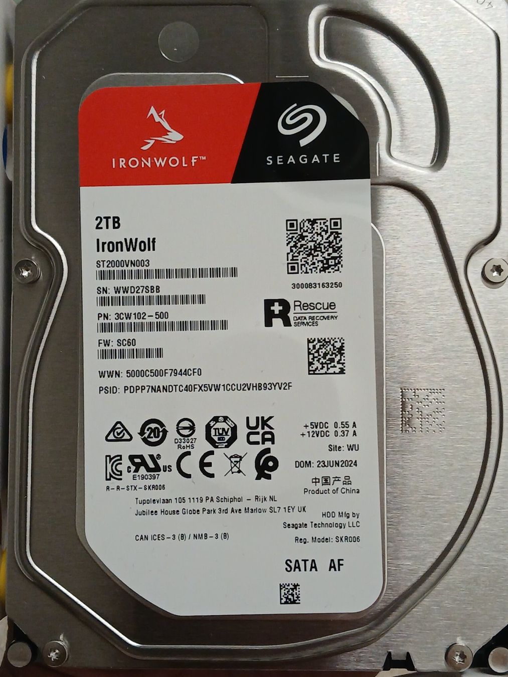 Seagate Disques durs: Seagate IRONWOLF 2TB harddisk – Neuf (Voir description) à Zürich par Marco-2nd-hand 1