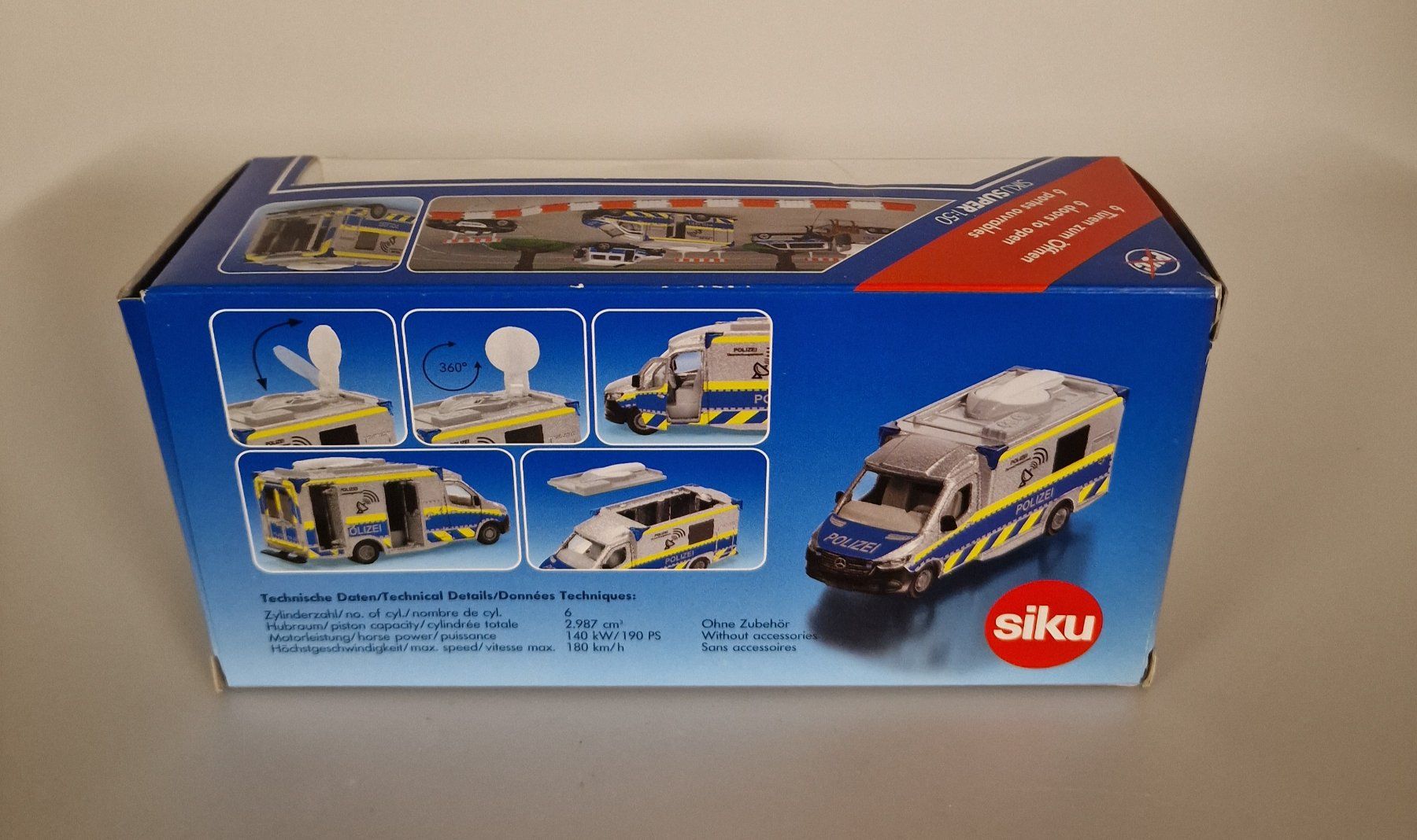Siku Modellini d'auto: Siku Mercedes-Benz Sprinter Polizei Neu – Nuovo e nell'imballaggio originale da Oberuzwil venduto da aseinkaufswelt 1