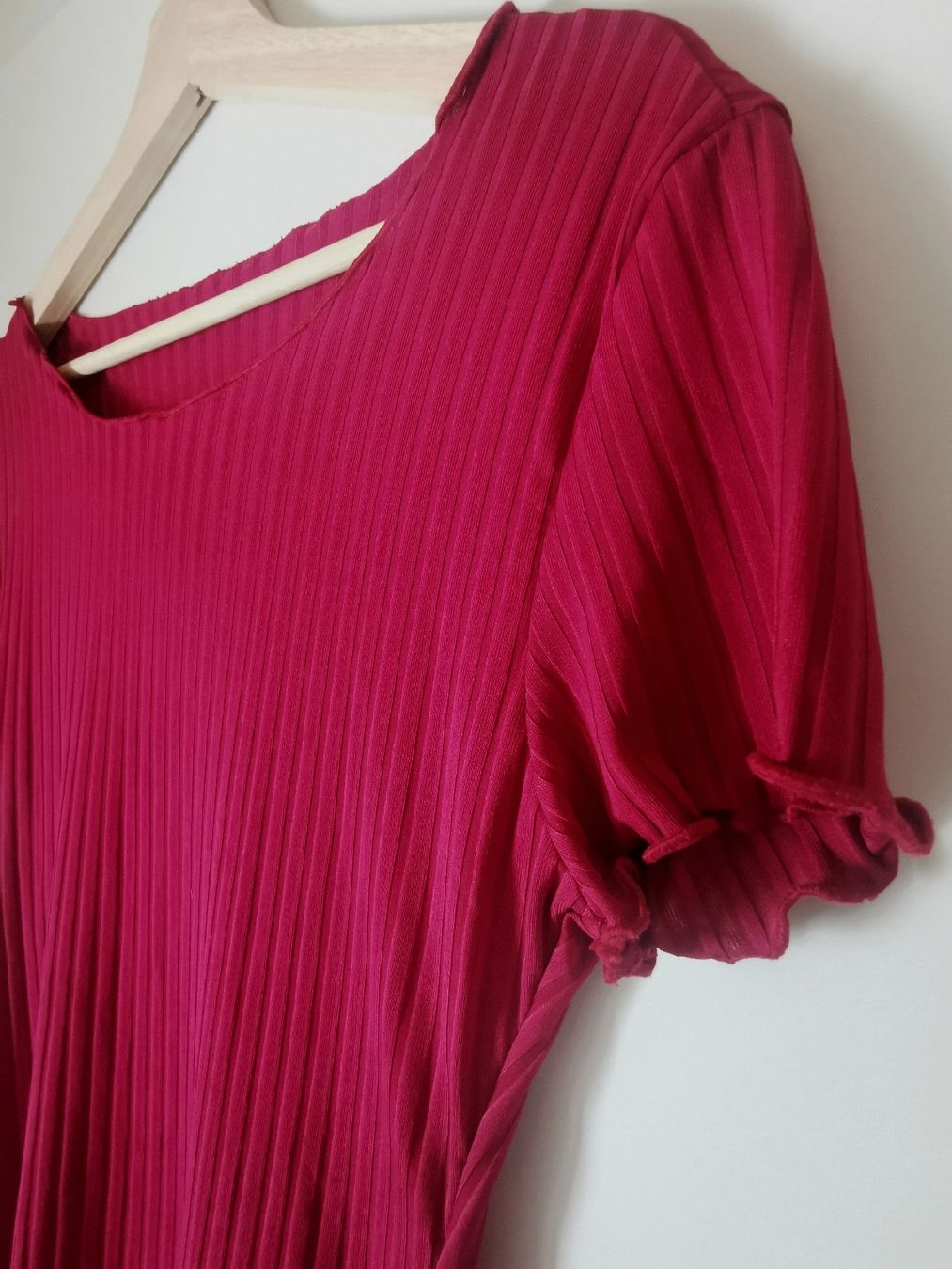 Kleider: Sommerliches, rotes Rippenkleid Gr. M – Neu (gemäss Beschreibung) aus Obergerlafingen von Sigus 1