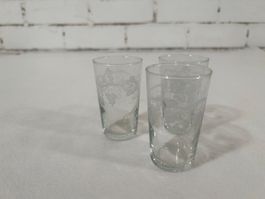 ca. 250 x Weingläser 1dl mit Traubenmuster