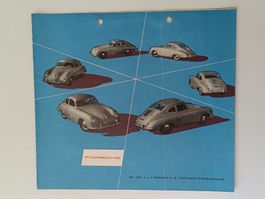 Automobil Prospekt / Porsche Typ 356 Ausgabe 1954