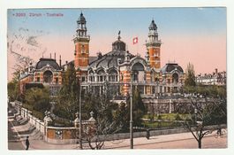Postkarte Zürich Tonhalle 1913
