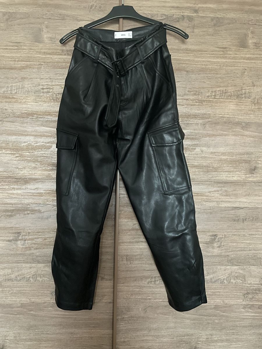Mango Pantaloni: Mango Leder Hosen – Nuovo (secondo la descrizione) da Zürich venduto da Style_Shop 2