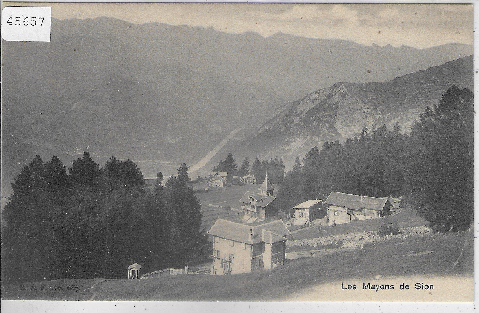 Cartoline postali: Les Mayens de Sion – Usato da Ettingen venduto da Kartenplanet