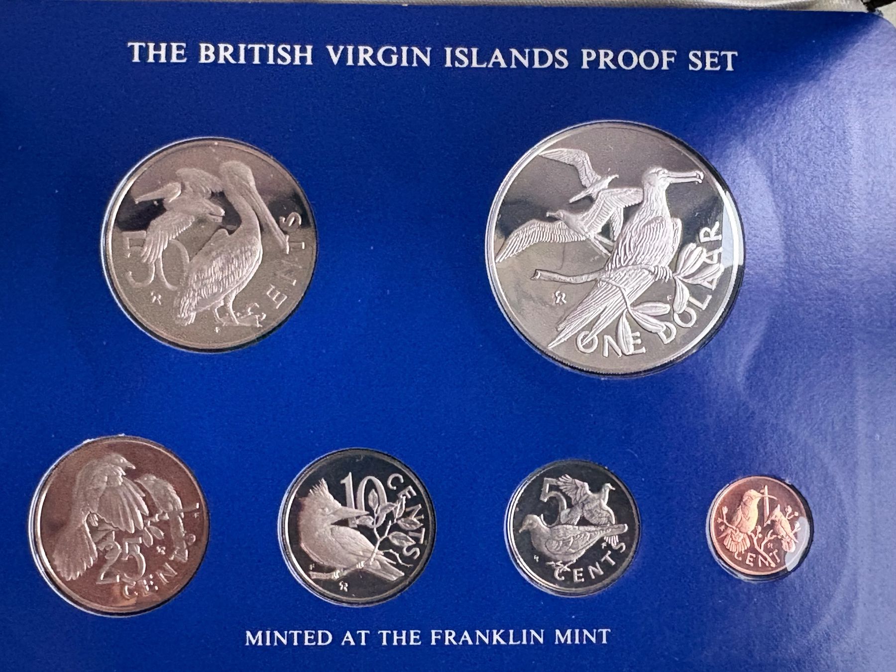 Tutti le monete: Virgin Island Münzsatz 1975 Silber – Nuovo e nell'imballaggio originale da Zürich venduto da mysilvercoin