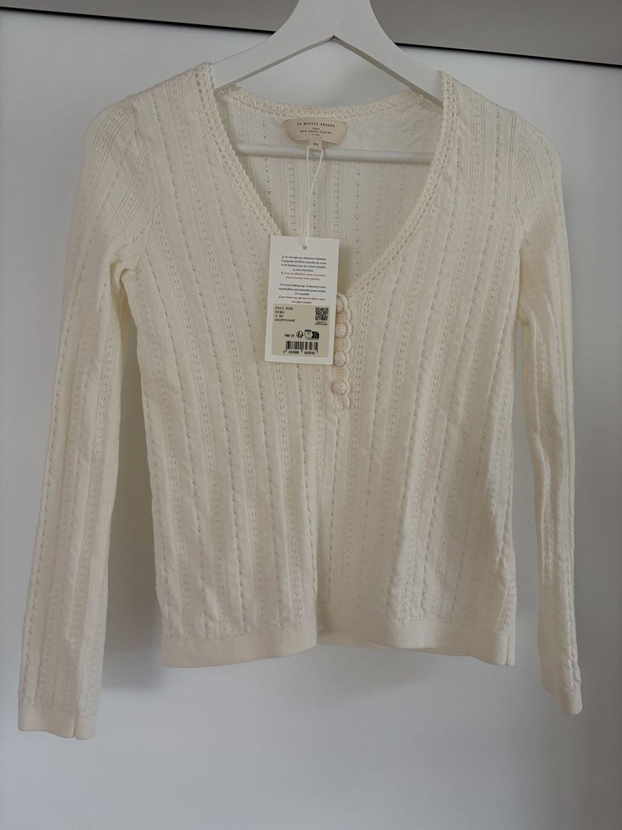 Sezane Maglioni & Felpe: Sézane Pullover Tess ecru XS NEU – Nuovo e nell'imballaggio originale da Zürich venduto da giuliak 1