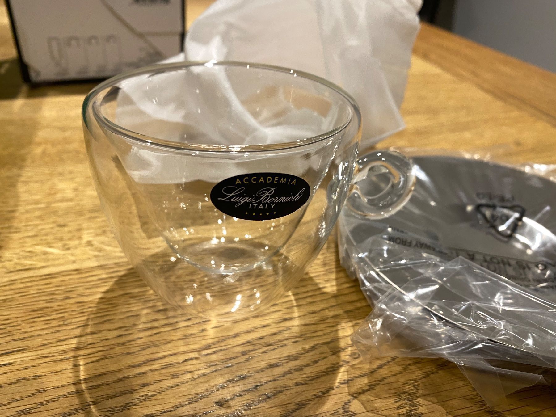Bicchieri: Doppelwandiges Kaffeeglas für Cappuccino, Café oder Tee – Nuovo e nell'imballaggio originale da Kollbrunn venduto da sHo01 2