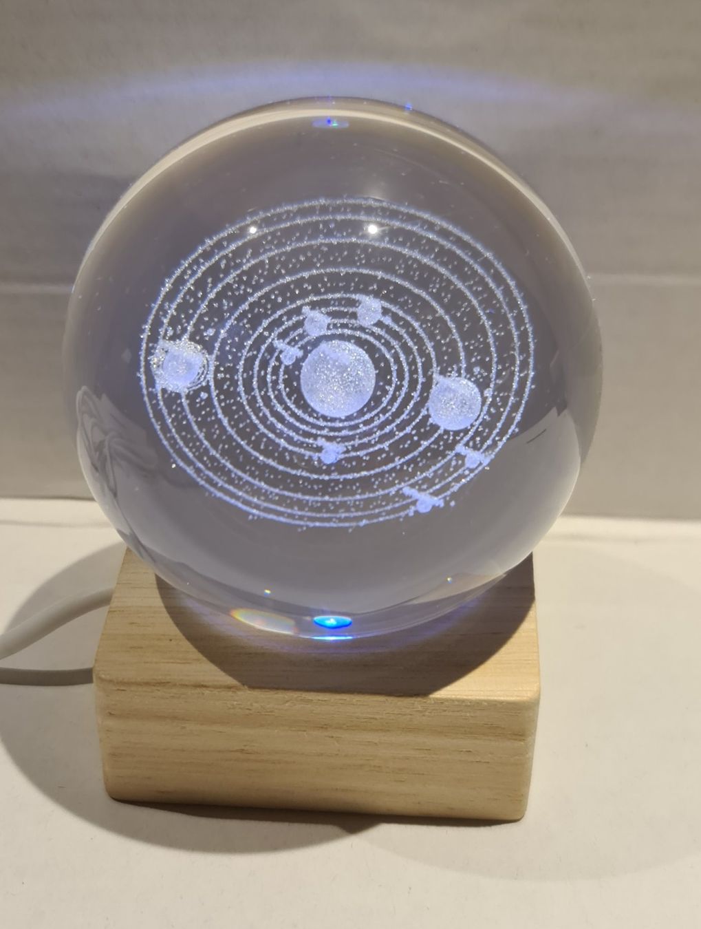 Lampen: 3D Solar System Gravierte Kristallkugel 60mm – Neu (gemäss Beschreibung) aus Uerkheim von Kaufoption