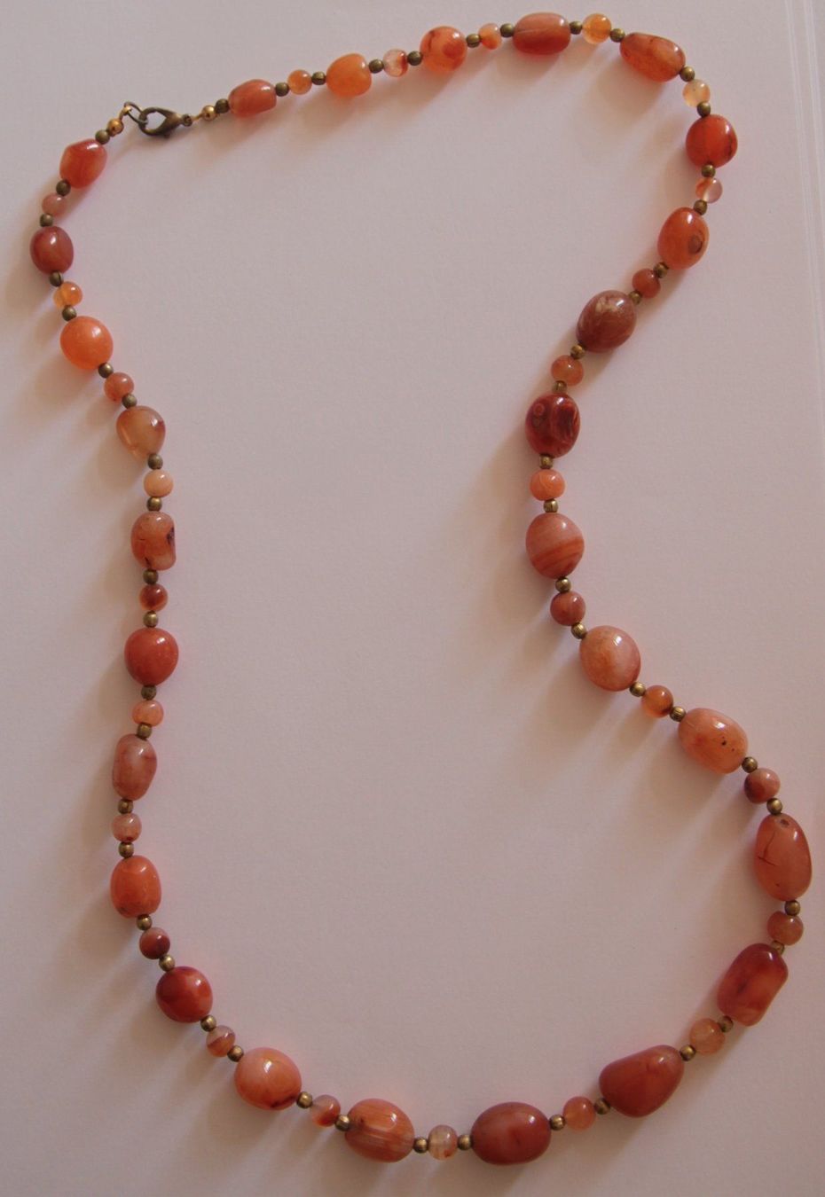 Catenine: AUS NACHLASS: MEGA Achat Edelstein Kette Collier 75 cm – Usato da Matten b. Interl venduto da EdelsteineInterlaken 2