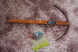 Armbrust aus Holz für Kinder & Jugendl. Sicherheitspfeilen