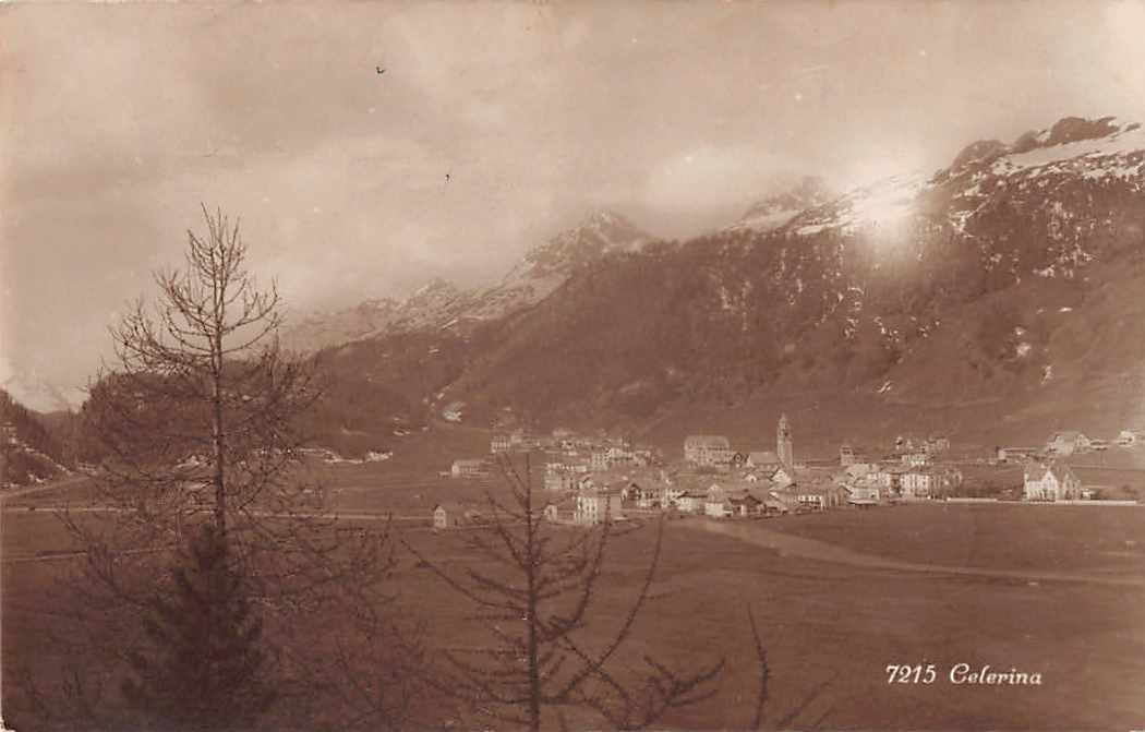 Ansichtskarten: 4x Ansichtskarten CELERINA ab 1919 - interessanter Mix ! – Gebraucht aus Lufingen von TopAnsichtskarten 4