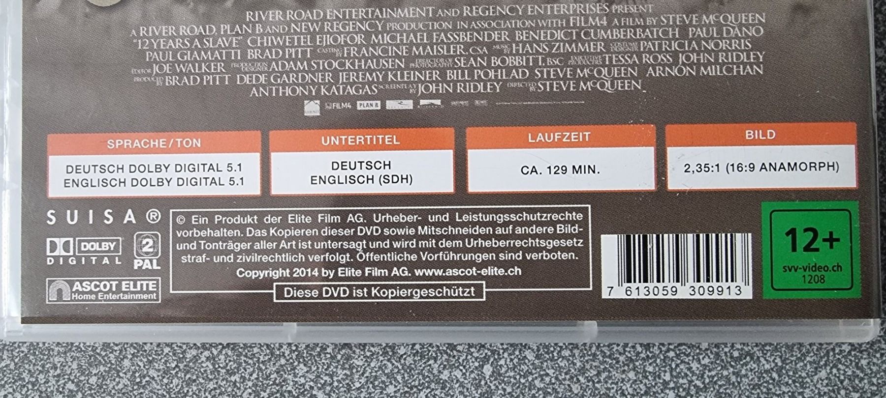 Tutti i DVDs: DVD 12 Years a Slave – Usato da Oetwil am See venduto da fineli2 1