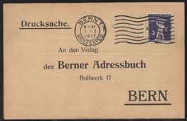 Adressbuch Stadt Bern  1917