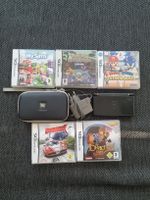Nintendo DS schwarz inklusive 5 Spiele (Pokemon) + Zubehör