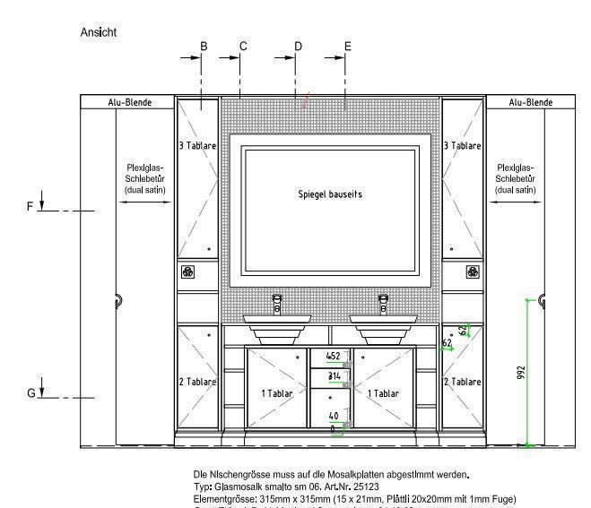 Badezimmermöbel: Doppelwaschtisch mit Unterbauten u Armaturen – Gebraucht aus Winterthur von BauTeilLaden2000 3
