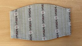 Gesichtsmaske Schutzmaske Stoffmaske Maske Edelweiss beige