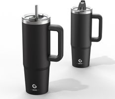 Thermobecher 890 ml Edelstahl – Isolierbecher mit Griff & St
