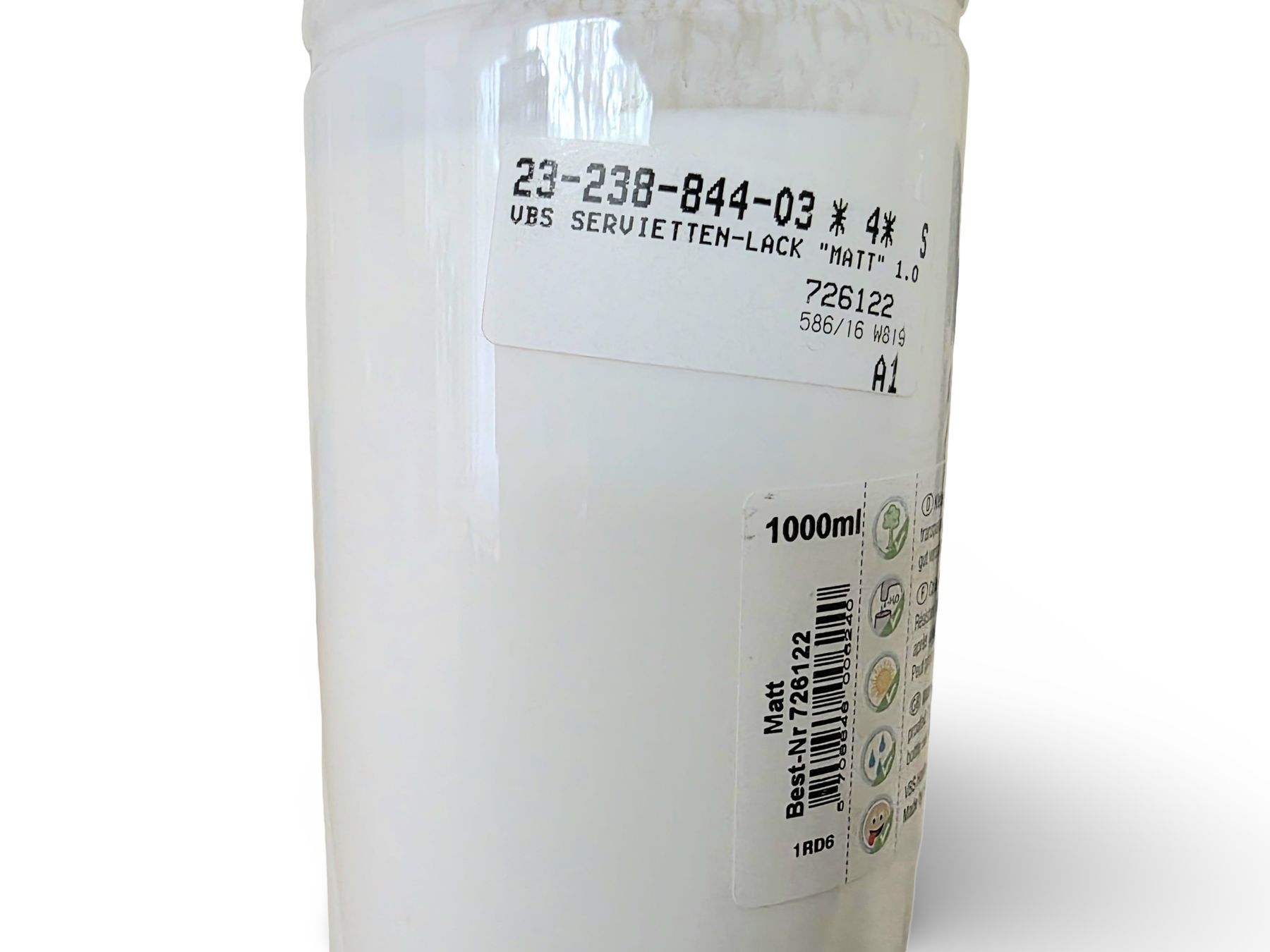 Tovaglioli: VBS Servietten-Lack "Matt", 2 x 1 Liter – Nuovo e nell'imballaggio originale da Oberdorf SO venduto da julian027 2