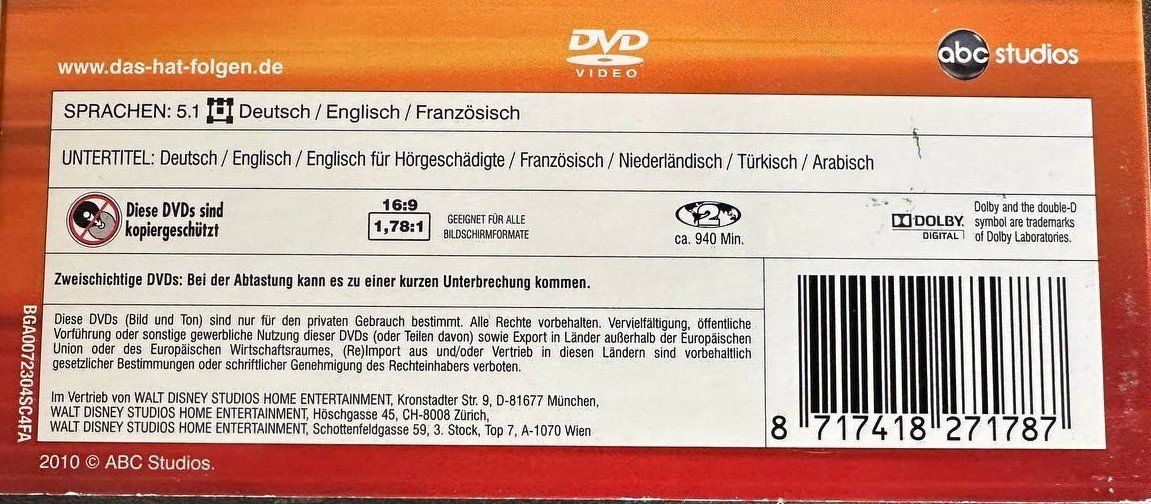 Tutti i DVDs: FlashForward - Die komplette Serie (DVD) – Usato da Beringen venduto da Mantafisch1 2