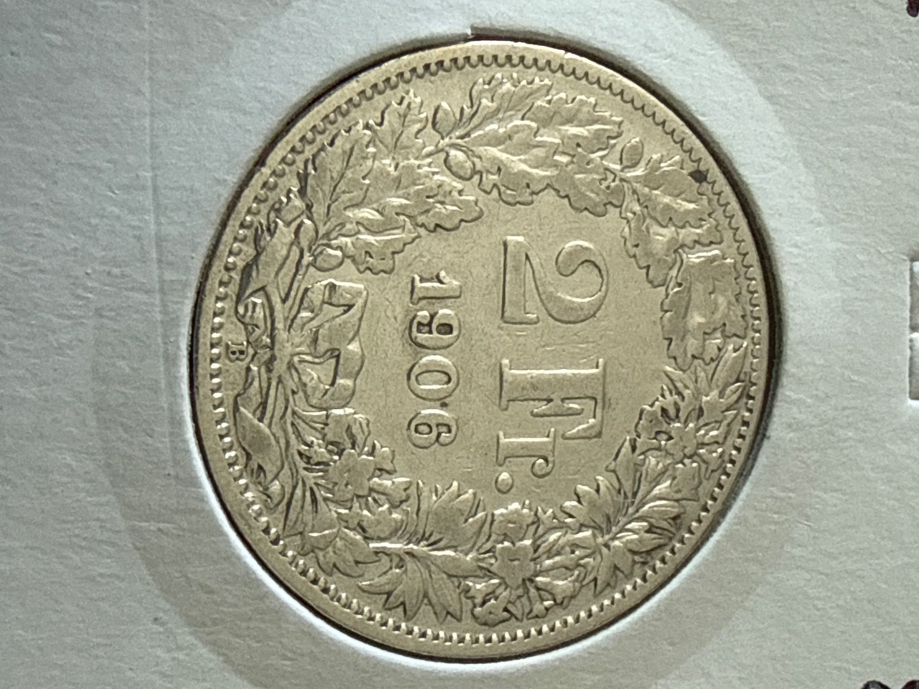 Tutti le monete: Swiss 2 francs 1906 Silver Coin – Usato da Pully venduto da ta571 1